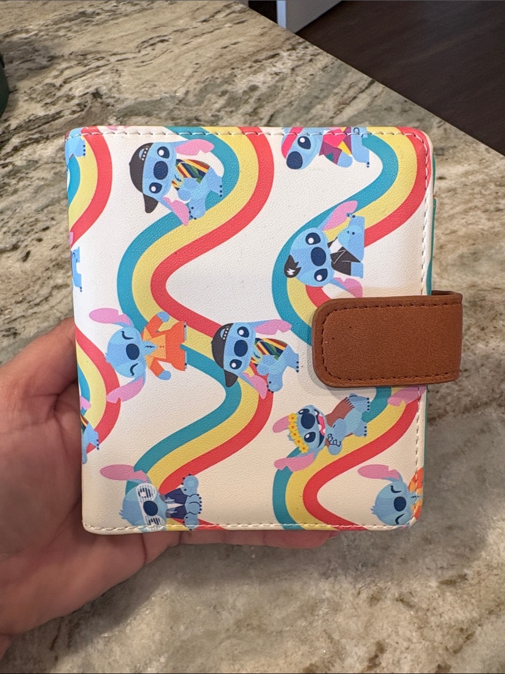 Loungefly Stitch Rainbow Compact Wallet - Multicolor